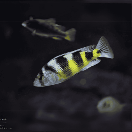 Live Fish Malawi Haps Cichlid Zebra Obliquidens (Size 2 Inches) | Single