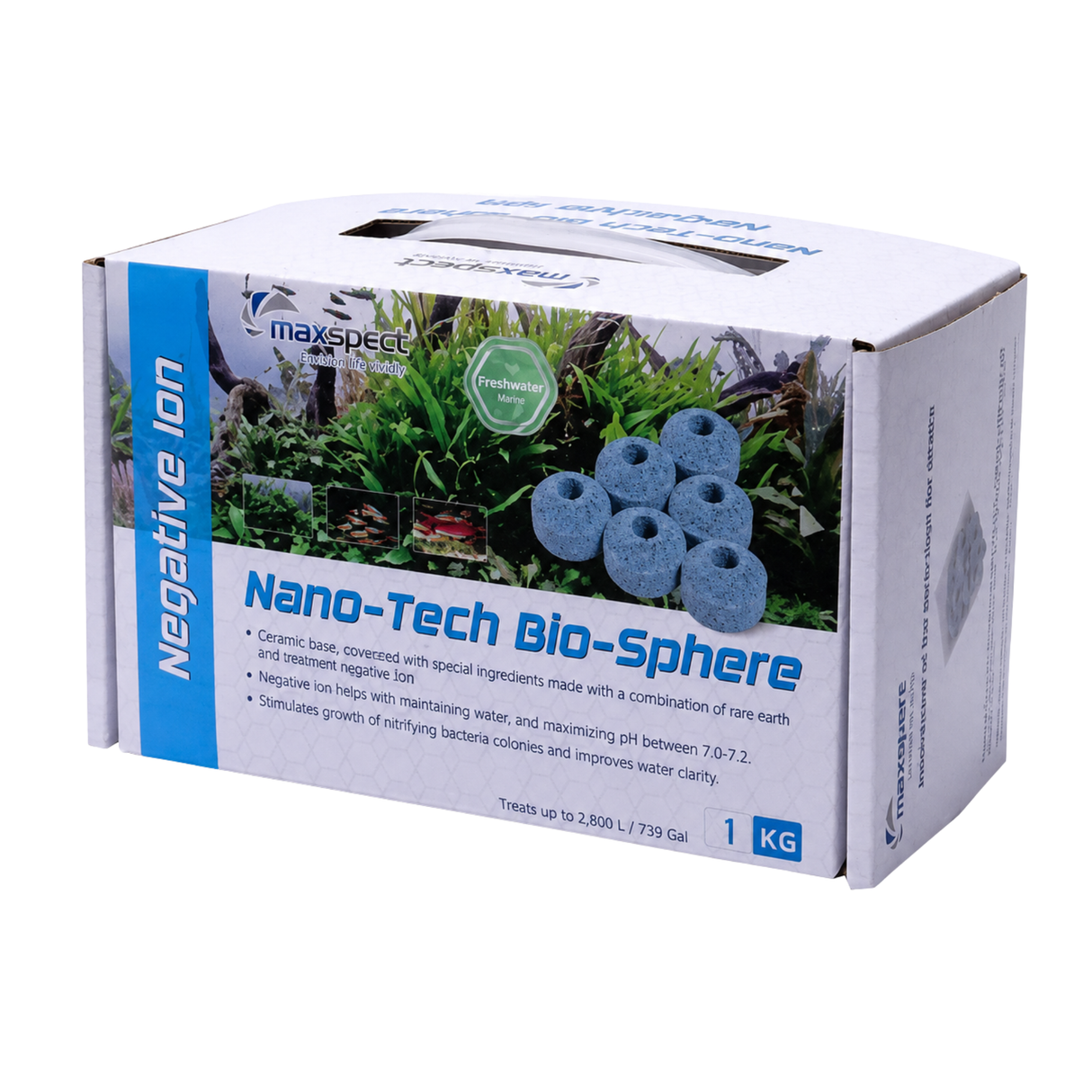 Filter Media Maxspect Nano-Tech Bio-Sphere Negative ION– 1 kg