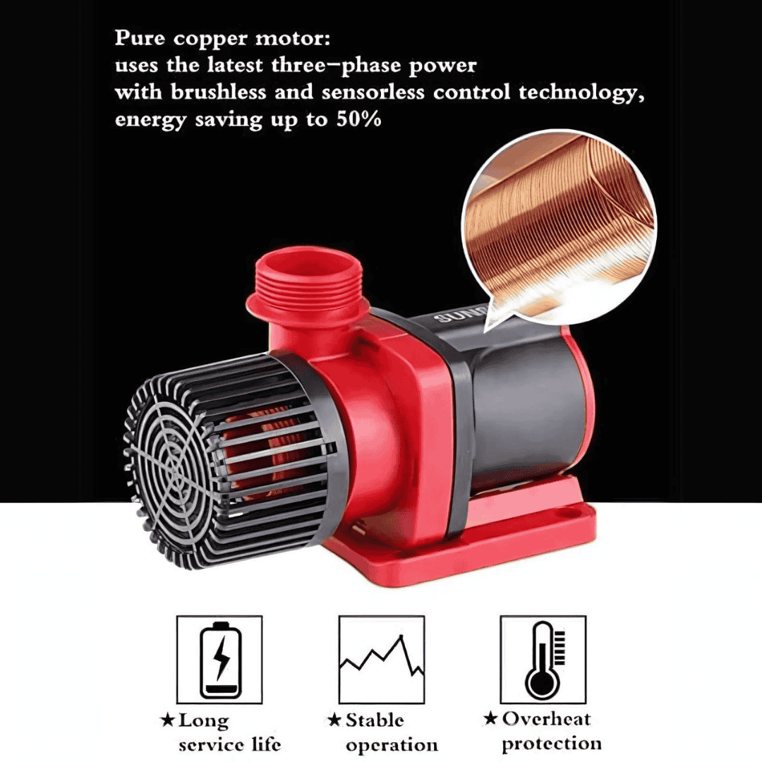 ನಿಯಂತ್ರಕದೊಂದಿಗೆ SUNSUN JDP-6000 DC ಆವರ್ತನ ಬದಲಾವಣೆ ಪಂಪ್
