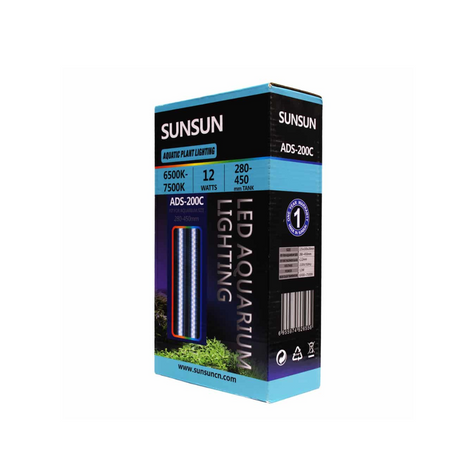 SUNSUN LED Light Planted ADS-200C Suits 25-35 cms