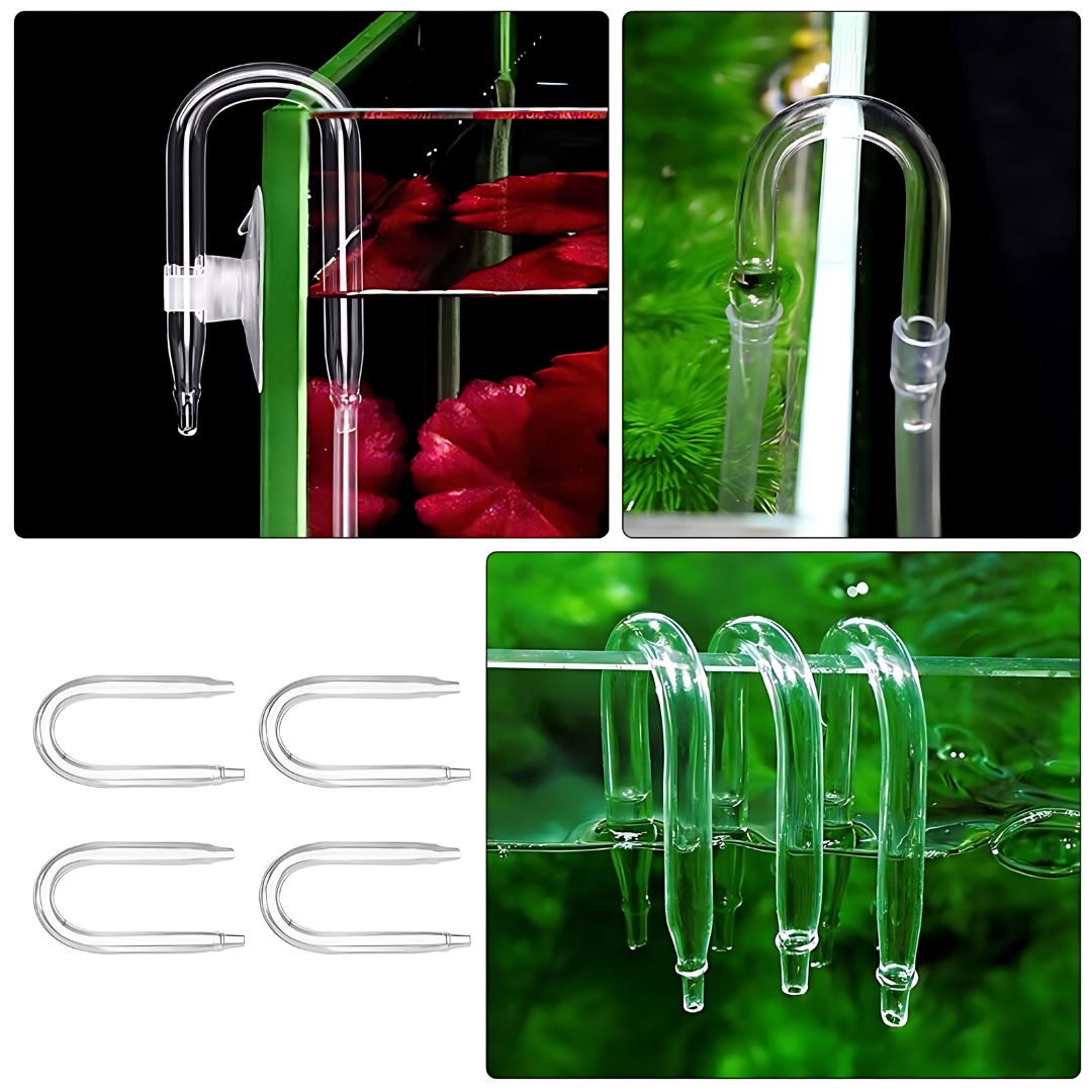 CO2 Connector U Shape Glass