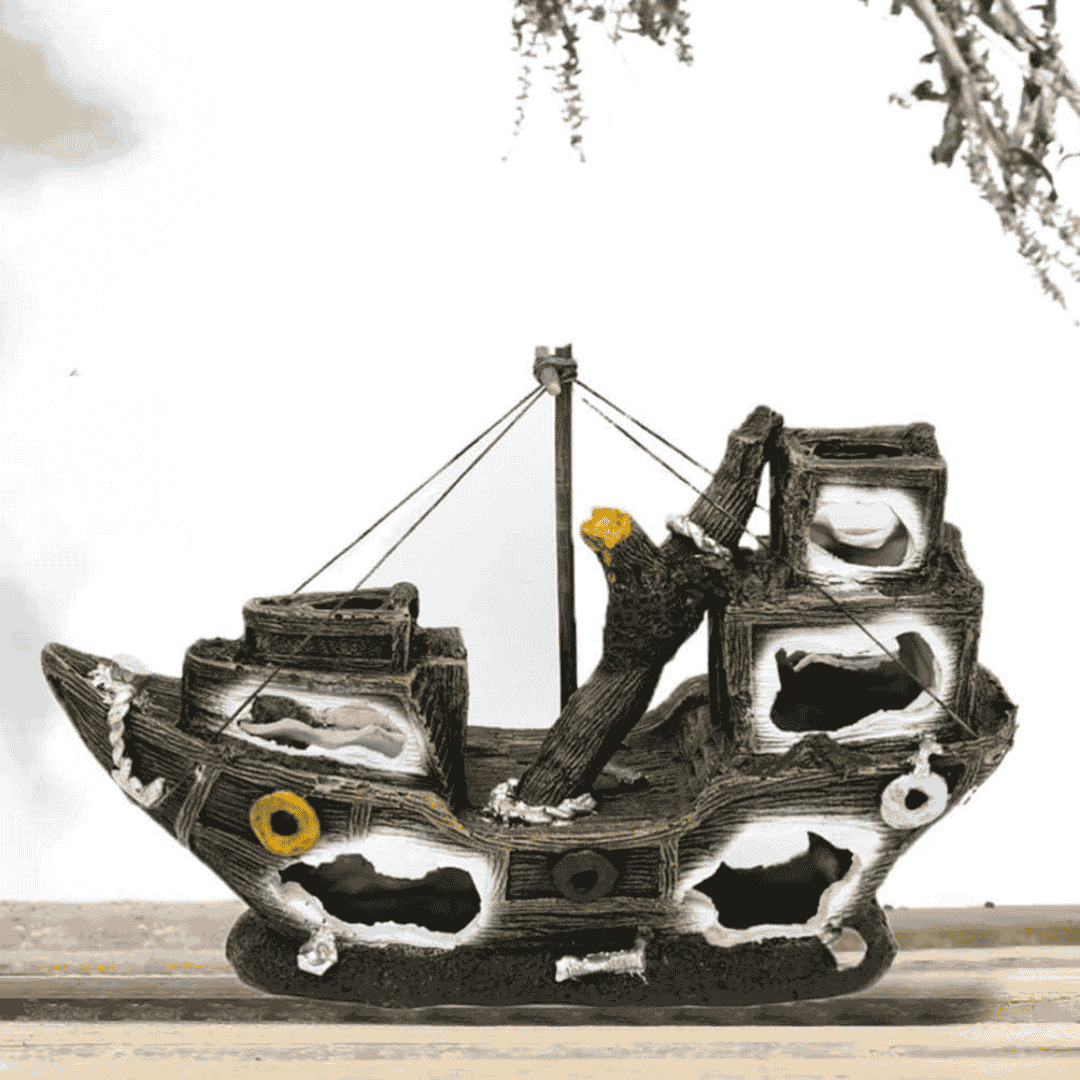Decor Pirate Ship Aquarium Ornament