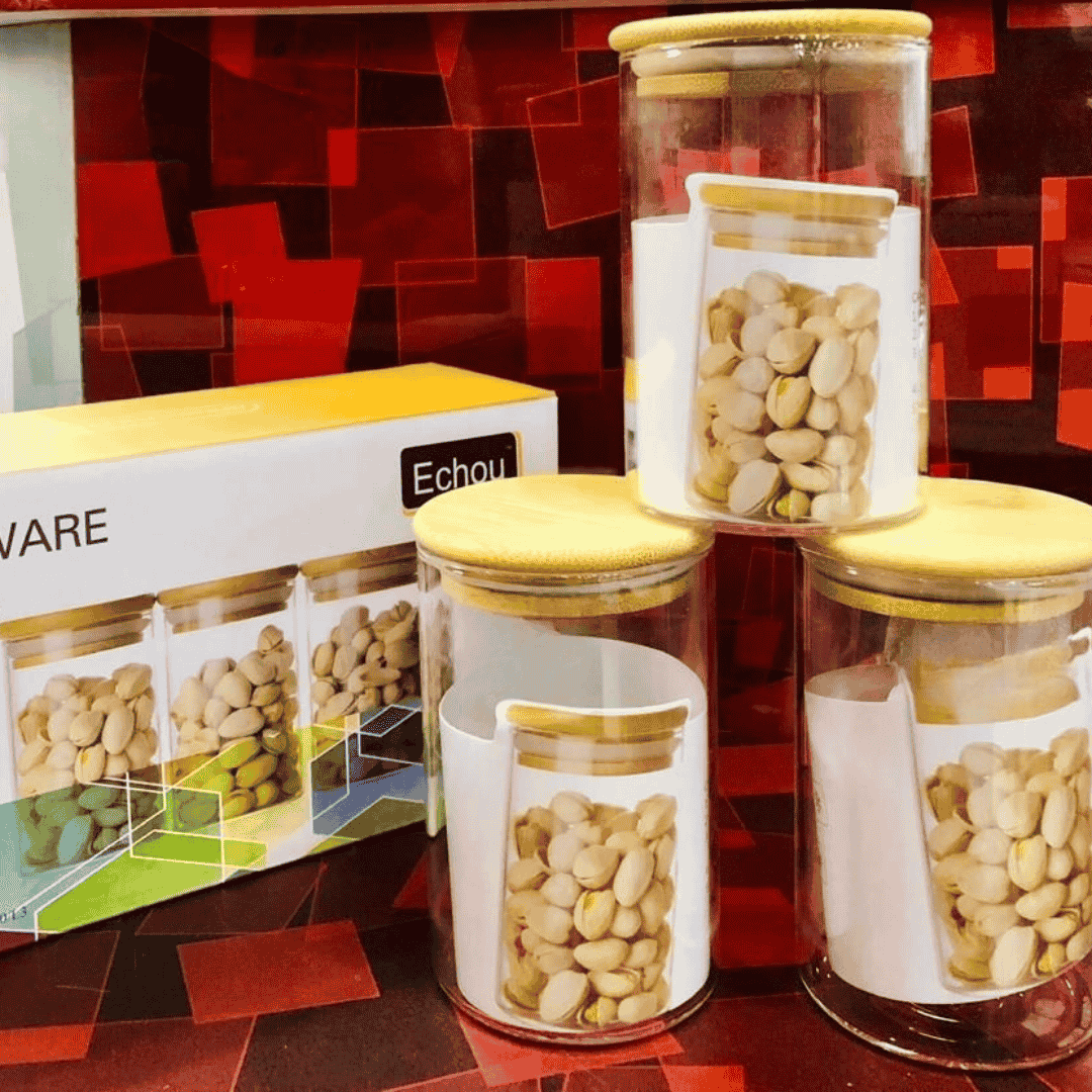 Echou Glassware Storage Jar Set