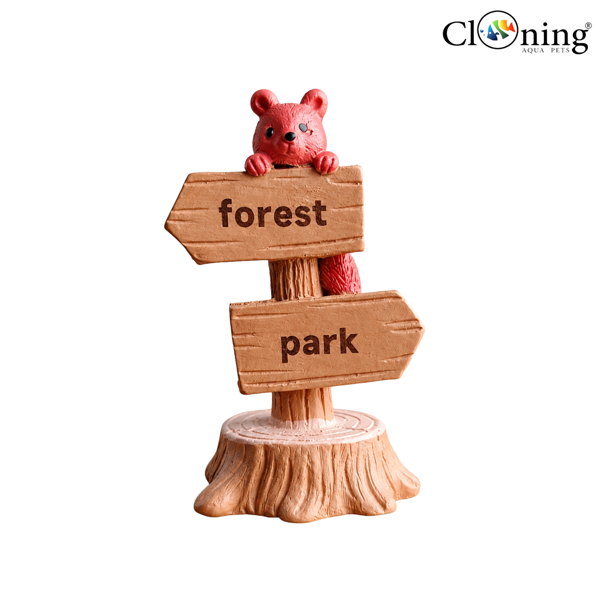 Decor Cute Bear Forest Sign Miniature