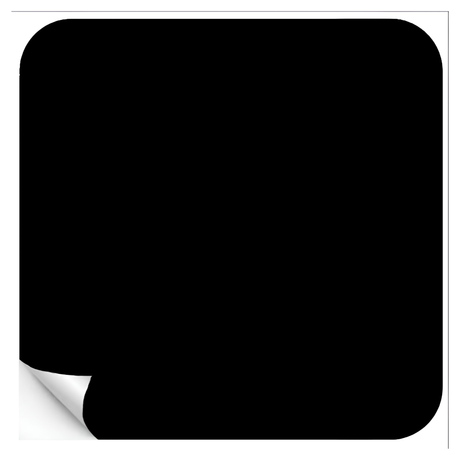 Decor Fish Tank Background Sticker Black 1 Square Feet