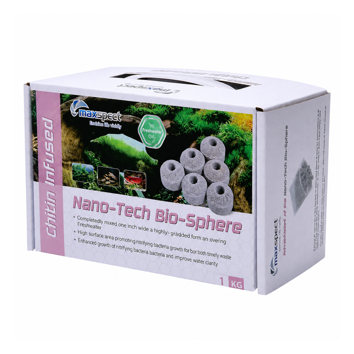Filter Media Maxspect Nano-Tech Bio-Spheres  Chitin Infused – 1 kg