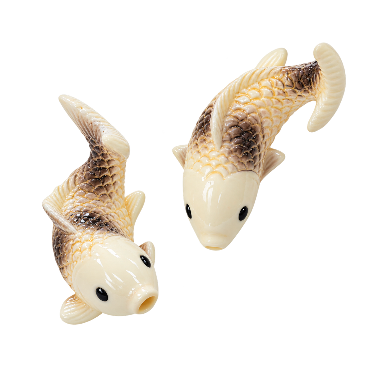 Decor Small White With Black Fish Toy | Single