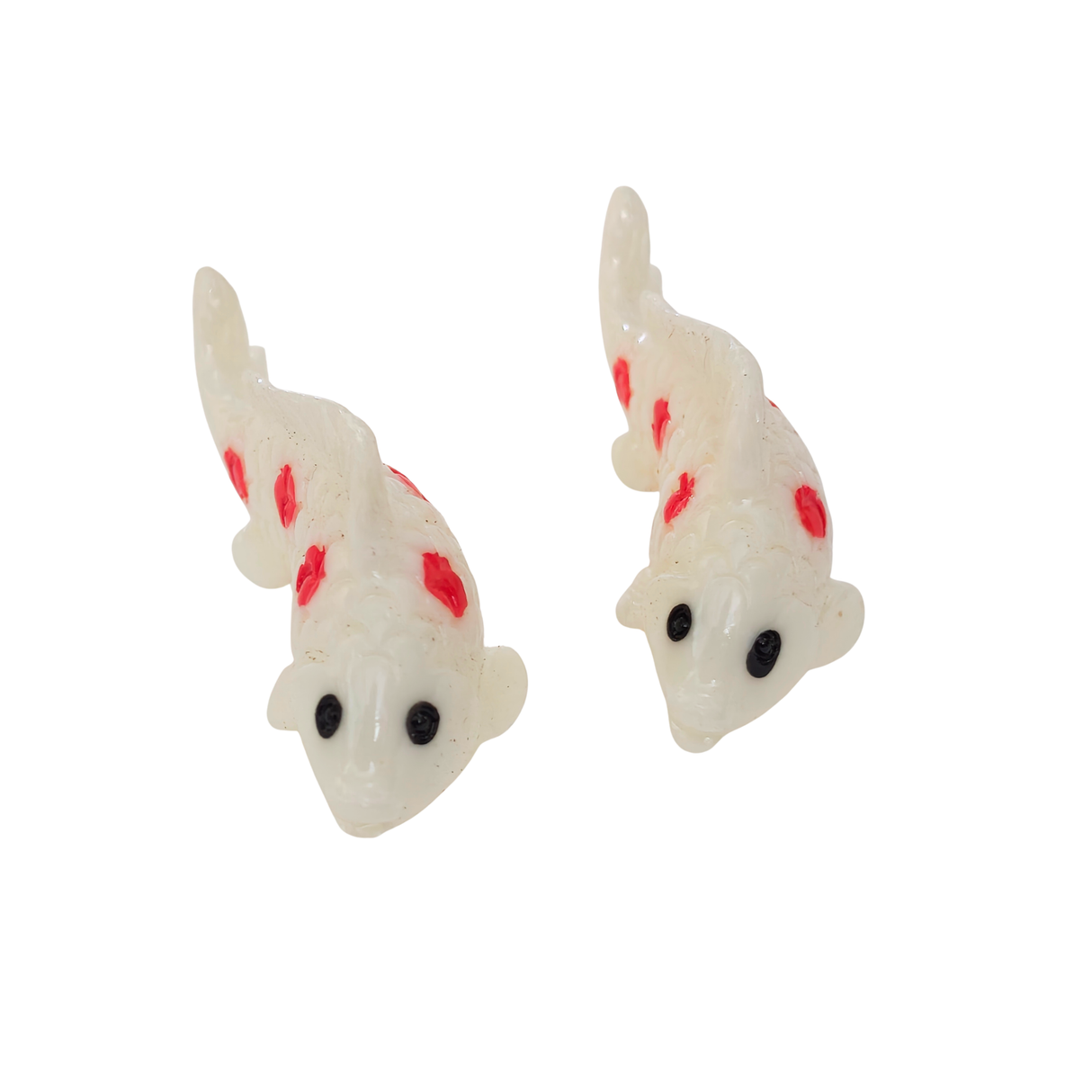 Decor Small White With Red Spotted Fish Toy | Single