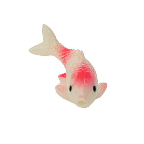Decor Small White With Pink  Fish Toy | Single