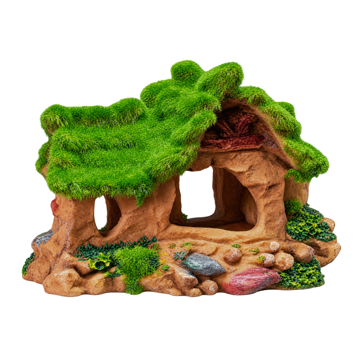 Decor Artificial Moss House Cave  For Aquarium F031