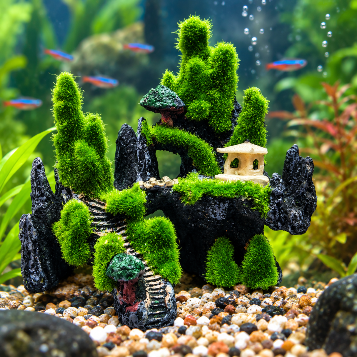 Decor Aquarium Mountain Rockery Decoration - 812