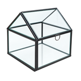 House Shaped Geometric Glass Terrarium Box L*W*H = 7*5*6 Inches
