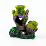 Decor Resin Broken Pot Aquarium Hideout Ornament 2189