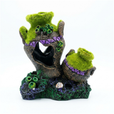 Decor Resin Broken Pot Aquarium Hideout Ornament 2189