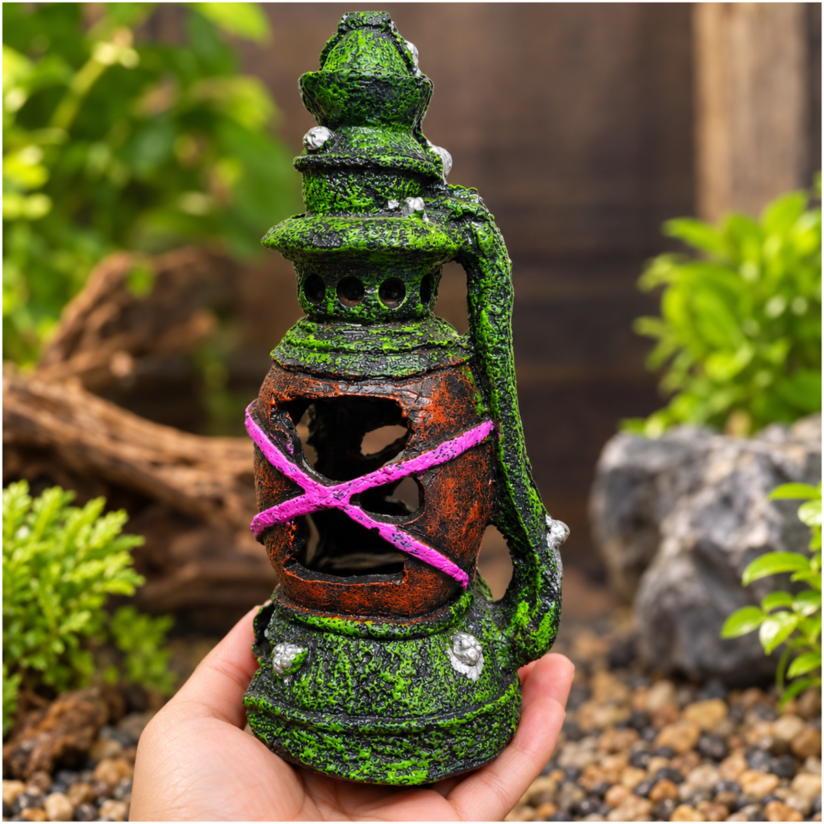 Decor Aquarium Lantern Cave Ornament