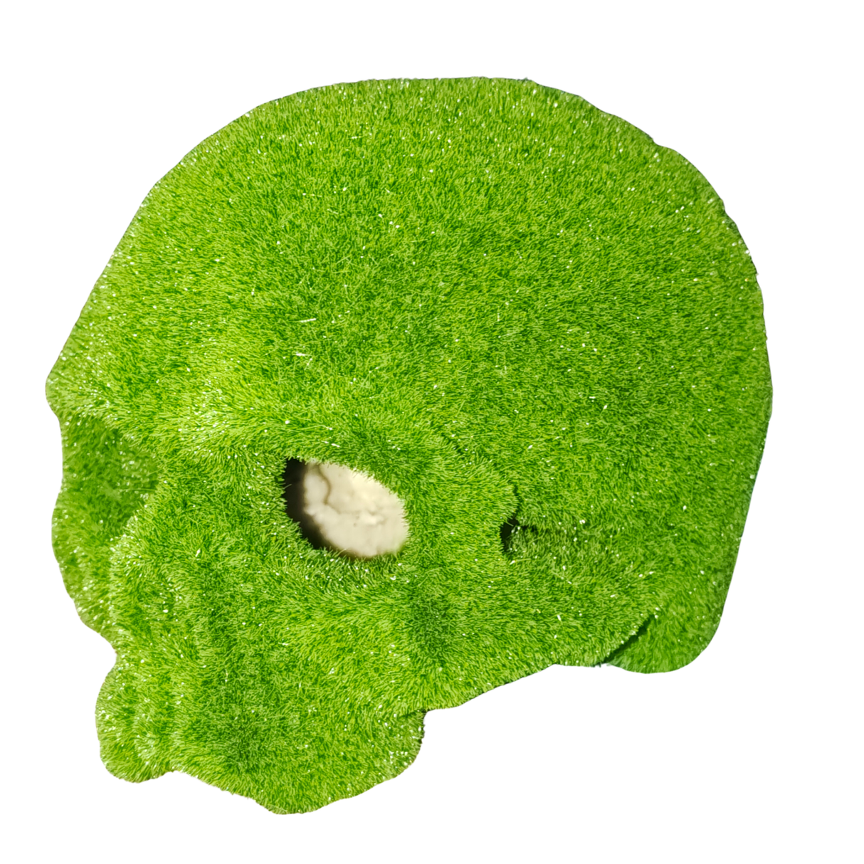 Aquarium Decor Skeleton Head With Moss Toy Medium
