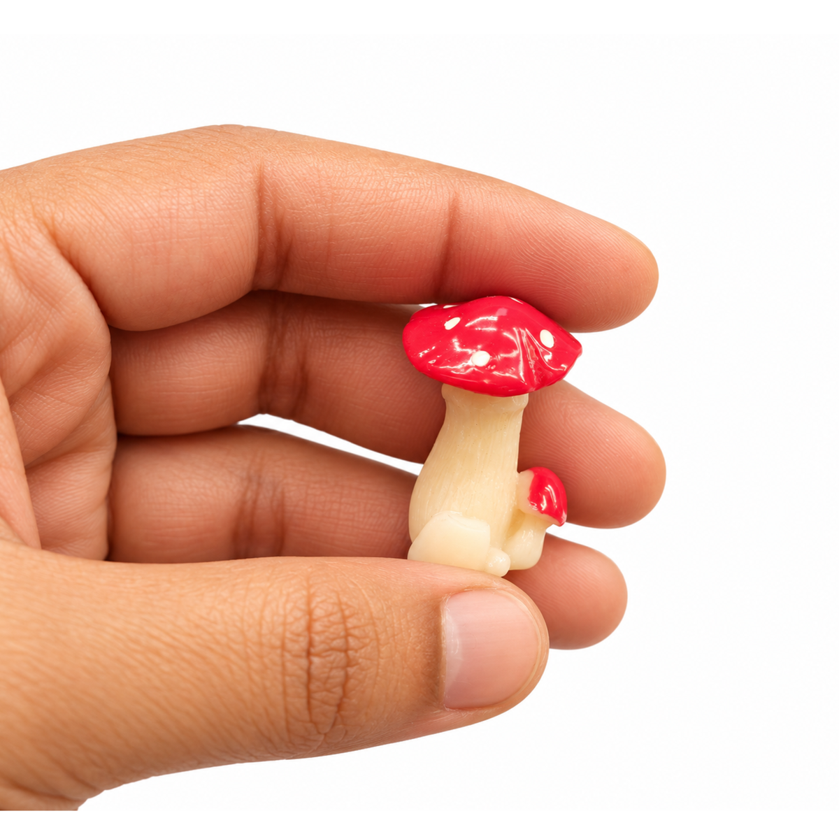 Decor Small Red Head Mushroom Toy | Single