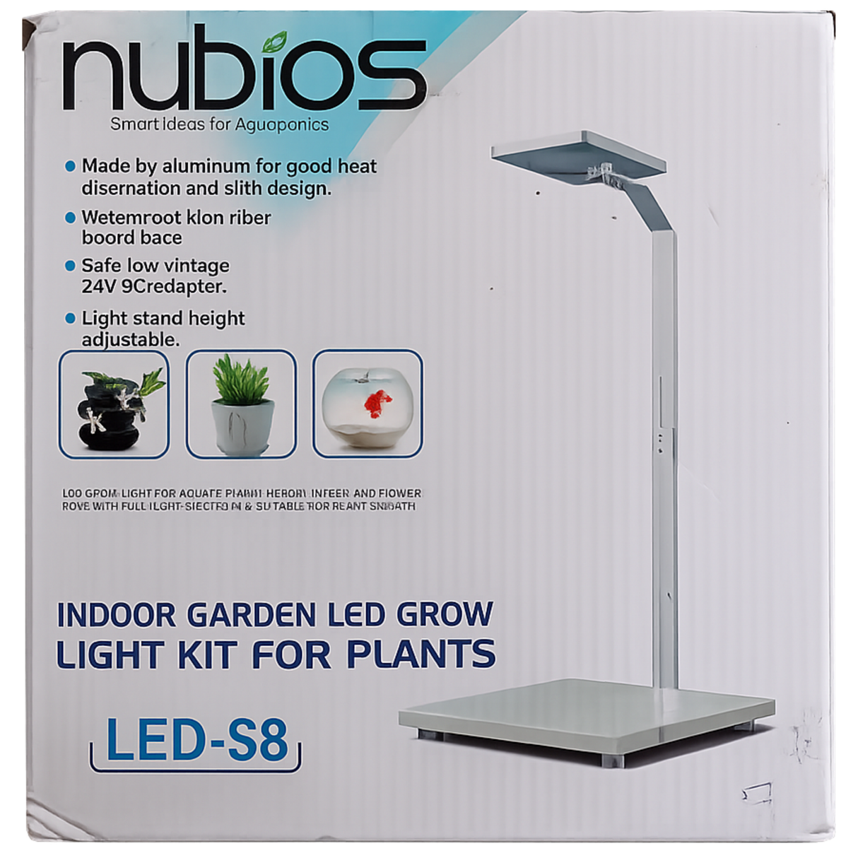 Nubios LED-S8 Indoor Garden Grow Light Kit