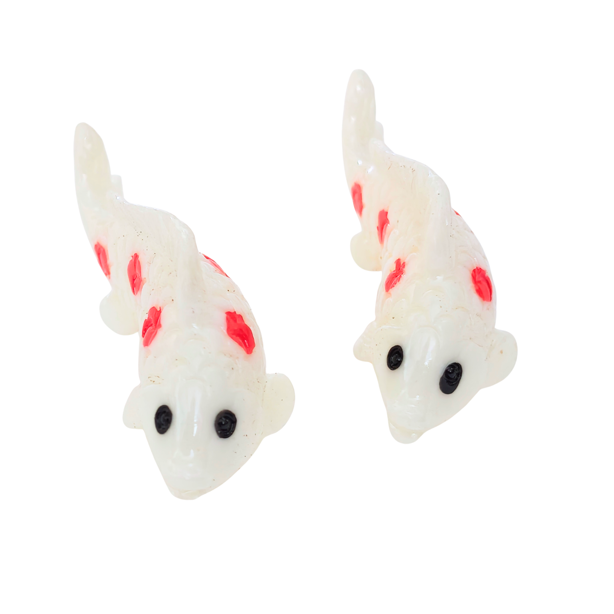 Small White With Red Spotted Fish Toy