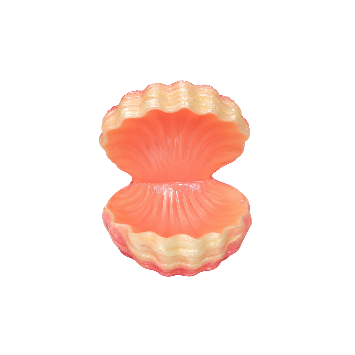 Decor Pink And Cream Miniature Resin Seashell Toy