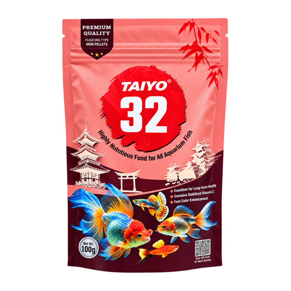 Food Taiyo 32 Highly Nutritious Food Mini Pellets 100g