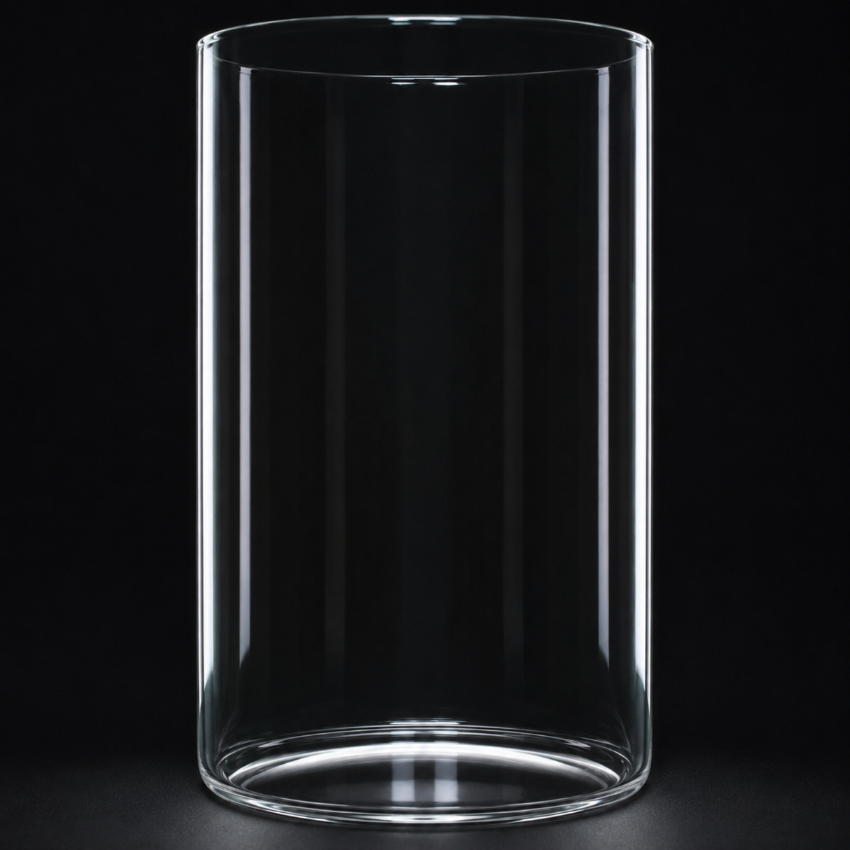Cylindrical Glass Tube For Terrarium
