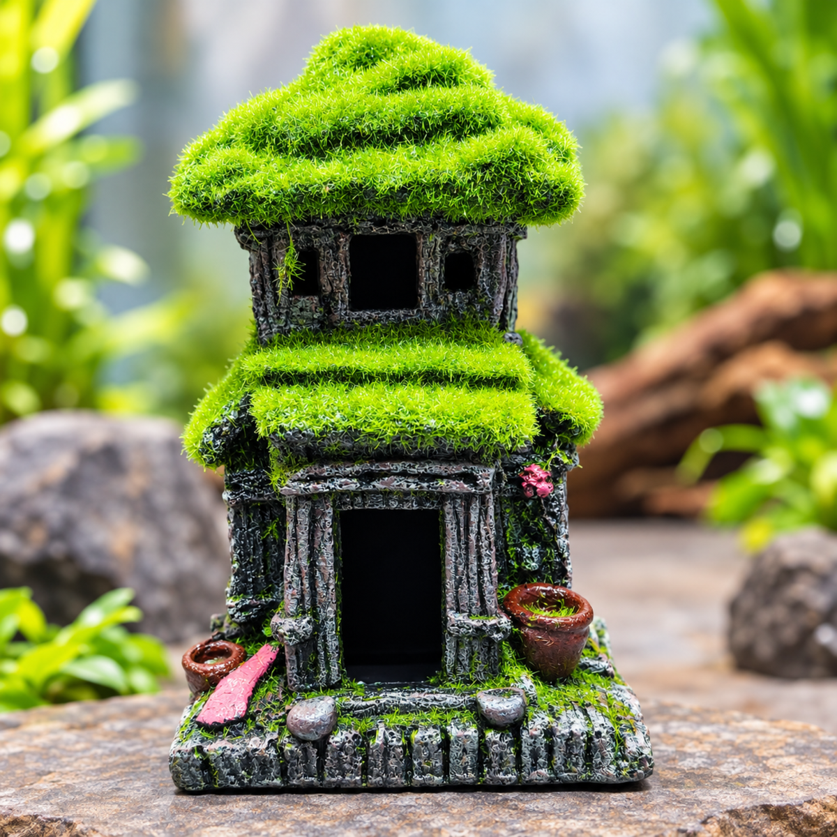 Decor Aquarium Ancient House Hideout Decoration