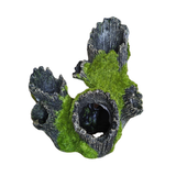 Aquarium Decor Wood With Moss Toy  ZR059
