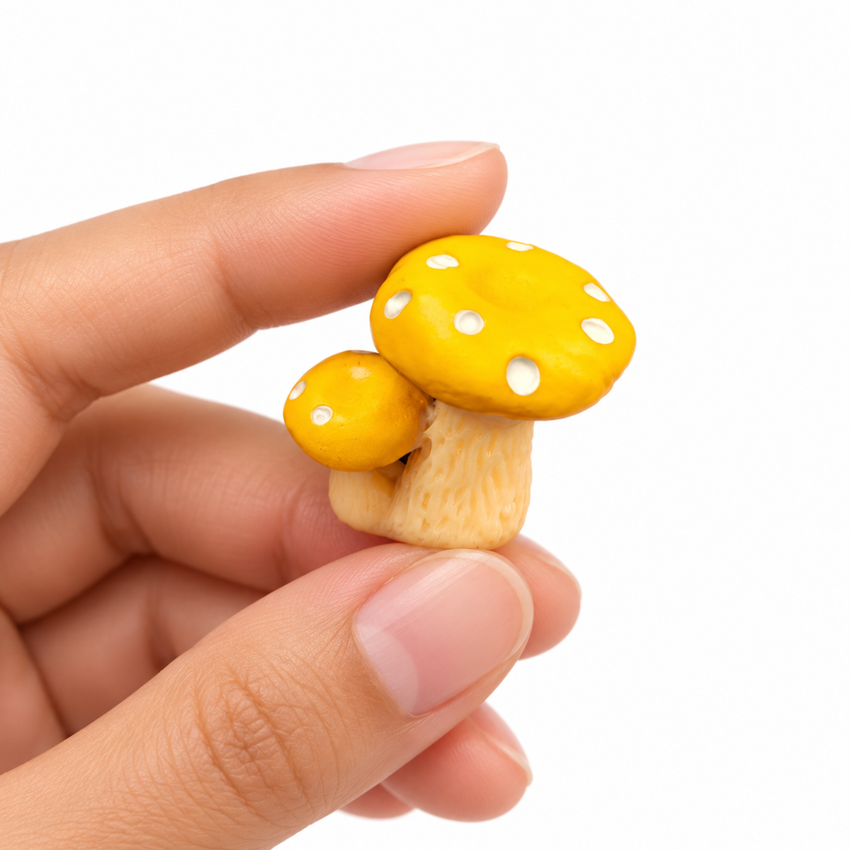 Decor Small Yellow Mushroom Toy | Single